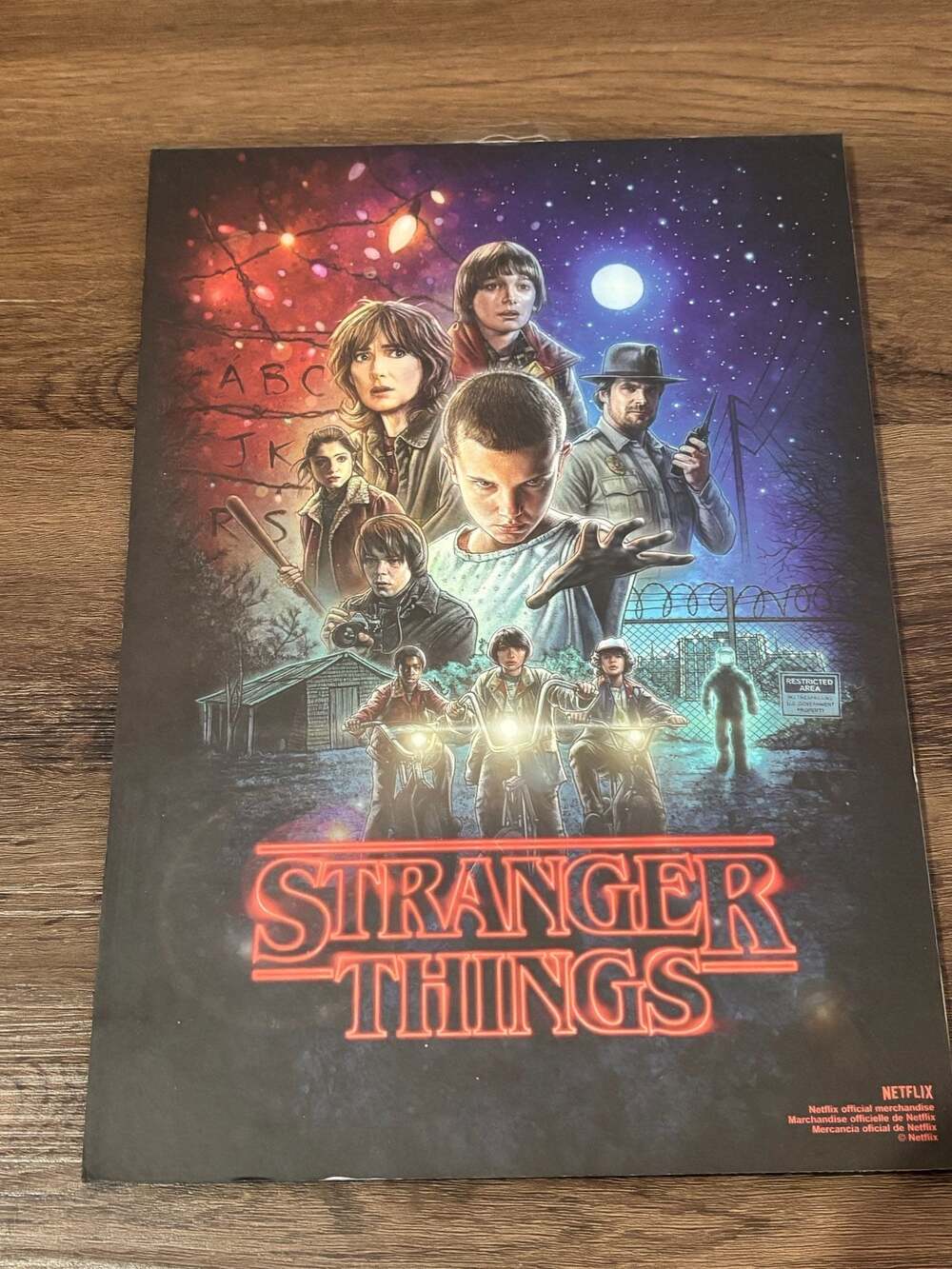 Stranger Things Season 1 Poster 
 MDF Hanging Wall Art 8x11 Trends International